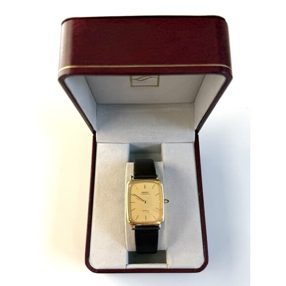 Vintage Seiko Lassale 6020-5909 Quartz Watch – 14K Gold Bezel – WITH BOX - Picture 3 of 16